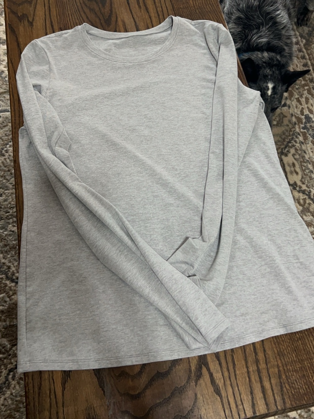 ALO Yoga Light Gray Long Sleeve Tee
